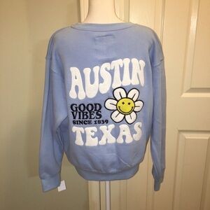 Surfside “Austin Texas Themed” Sweatshirt With Chenille Appliqués